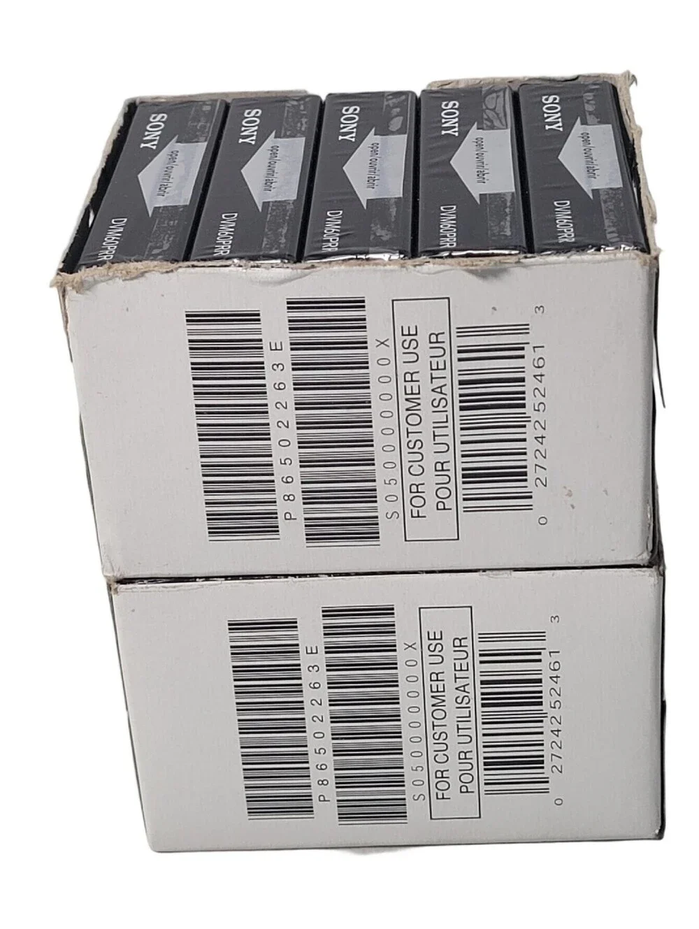 Lot Of 2 - Sony DVM60PRR Camera Tape 60 min 5x Per Box 10 Total - Brand New